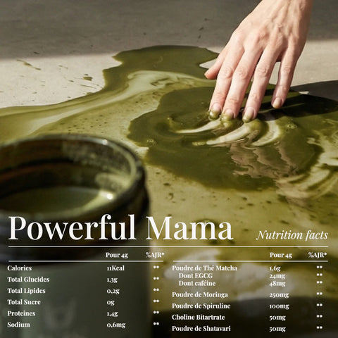 Complément alimentaire Power Matcha d'Isis Superfood, poudre de matcha vert pour énergie et concentration.