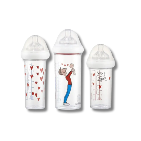 Set de 3 biberons Papa-bébé by soledad Le Biberon Français - Blossom Care