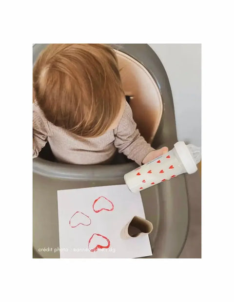 Biberon Coeurs 210 ml Le Biberon Français - Blossom Care