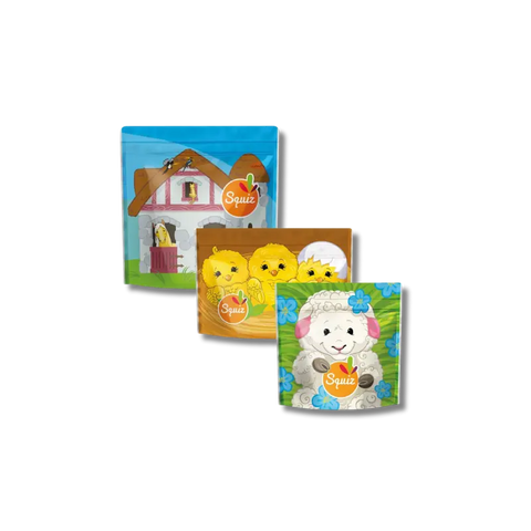 Lot de 3 sacs à goûter Squiz - Collection Ma Petite Ferme - Blossom Care