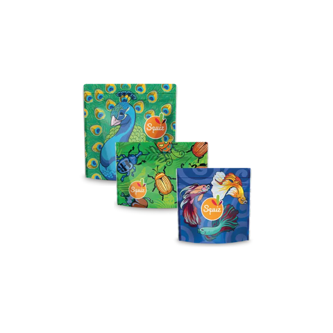 Lot de 3 sacs à goûter Squiz - Collection Les Flamboyants - Blossom Care