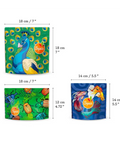 Lot de 3 sacs à goûter Squiz - Collection Les Flamboyants - Blossom Care