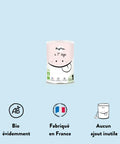 Lait infantile bio 1er âge Popote pour bébés de 0 à 6 mois, emballage de 400g avec boîte.