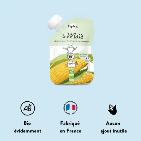 Le Maïs Bio 4/6 mois Bio 120g Popote - Blossom Care