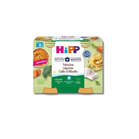 Fettucine Légumes Colin 8 mois 2x190g HiPP - Blossom Care