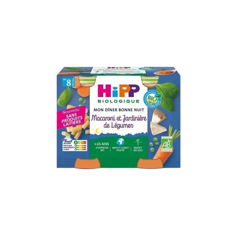 Boîte repas du soir Blossom Care pour bébé de 8 mois et plus, contenant des aliments sains et équilibrés pour enfants.