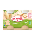 Panais pour bébé Babybio, légumes bio, lot de 2x130g, aliments pour nourrissons de 4 mois, portions prêtes à servir