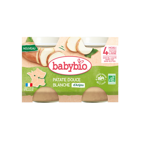 Patate douce blanche d'Anjou 4 mois 2x130g Babybio - Blossom Care