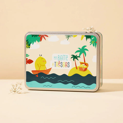 Coffret Pototam Trésors l'essentiel soin bébé dès la naissance, contenant des produits pour le soin doux du nouveau-né.