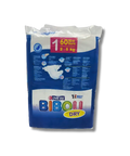Couche Bibou Dry Taille T1 à T6, couche absorbante pour bébé, en tissu doux avec design coloré et ajustable.
