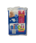 Couche Bibou Dry taille T1 à T6 en tissu absorbant avec élastiques, adaptée pour bébé, vue de face sur fond blanc.