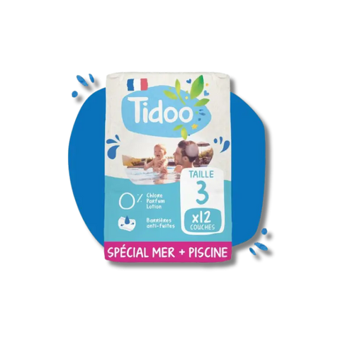 Couches Piscine Tidoo T3 (4-9 kg) x12 - Blossom Care