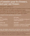 Gommes de confort menstruel Comfy Cycle par Isis Superfood, complément alimentaire naturel pour soulager les douleurs menstruelles.