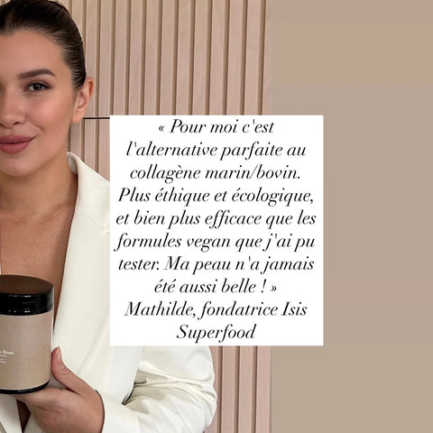 Collagen Boost Collagène végétarien 240g Isis Superfood (Thé Noir) - Blossom Care