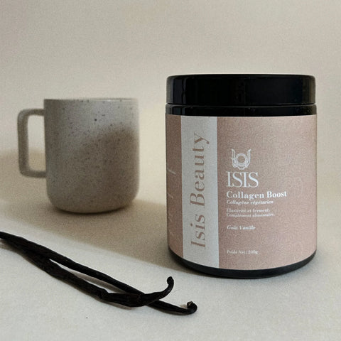Collagen Boost Collagène végétarien 240g Isis Superfood (Thé Noir) - Blossom Care