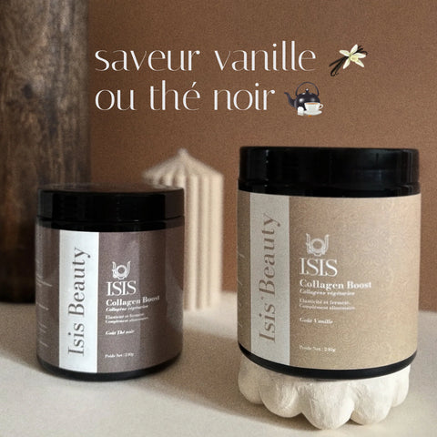 Collagen Boost Collagène végétarien 240g Isis Superfood (Thé Noir) - Blossom Care