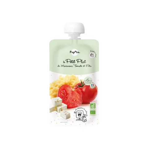 Petit Plat Macaroni Tomate et Féta 6 mois 180g Popote - Blossom Care