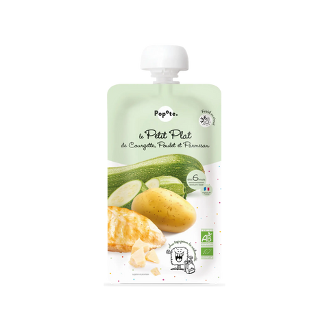 Petit Plat Courgette Poulet et Parmesan 6 mois 180g Popote - Blossom Care