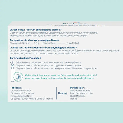 Sérum physiologique unidose x30 Biolane - Blossom Care