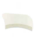Peigne anti-poux Néobulle pour éliminer les poux, avec dents fines pour un traitement efficace, en plastique blanc.