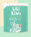 Recharge gel lavant mains bébé LiliKiwi, savon bain et douche doux pour les mains, en flacon de recharge.