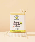 Savon surgras Calendula Pototam pour bébé, savon bain et douche doux dès la naissance, texture crémeuse et apaisante