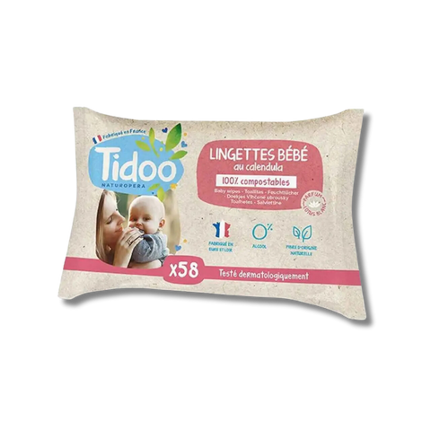 Lingettes parfum calendua Tidoo x58 - Blossom Care