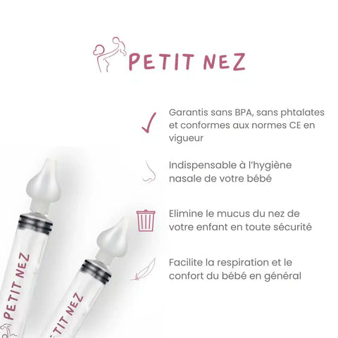Seringues nasales (kit avec gobelet) Petit Nez - Blossom Care