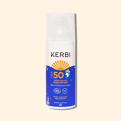 Crème solaire SPF50 Bébé-Enfant Kerbi - Blossom Care