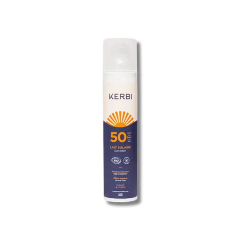 Crème lait solaire adulte SPF50 Kerbi - Blossom Care