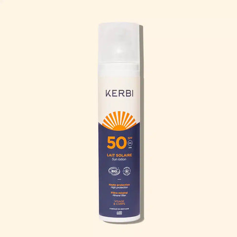 Crème lait solaire adulte SPF50 Kerbi - Blossom Care
