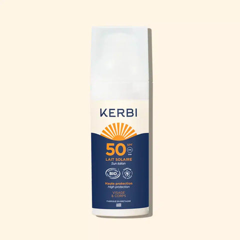 Crème lait solaire adulte SPF50 Kerbi - Blossom Care