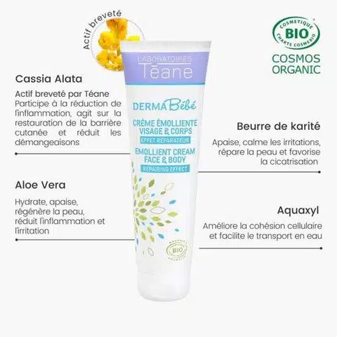 Crème émolliente eczéma atopique 150 ml Laboratoires Téane - Blossom Care