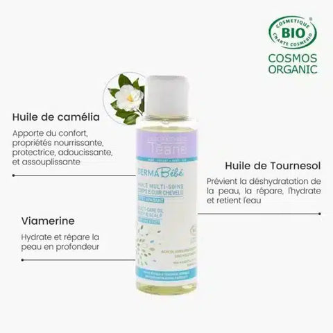 Huile bébé multisoins 100 ml Laboratoires Téane - Blossom Care