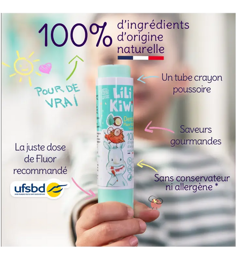 Dentifrice framboise litchi fluor 1000 ppm 30 ml LiliKiwi - Blossom Care