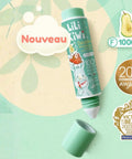 Dentifrice LiliKiwi Pomme Poire pour visage et corps, renforçant et protégeant l’émail avec une texture douce et naturelle.