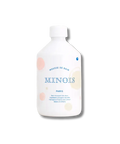 Mousse de bain pour enfant Minois Paris, visage et corps, texture douce et aérienne pour peau sensible.