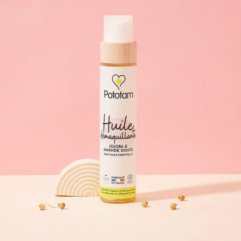 Huile Démaquillante Jojoba Amande douce 100 ml Pototam - Blossom Care