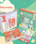 Coffret MA PREMIÈRE ROUTINE de LiliKiwi, produits naturels et vegan pour une routine de soin douce et respectueuse de la peau