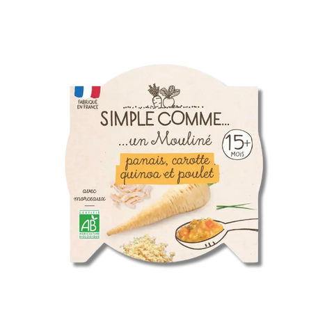 Panais Carotte Quinoa Poulet 15 mois 230g Simple Comme - Blossom Care