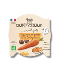 Pâtes Bolognaise Bœuf Bio Simple Comme, 200g, plat pour bébé de 12 mois, pâtes et céréales bio.