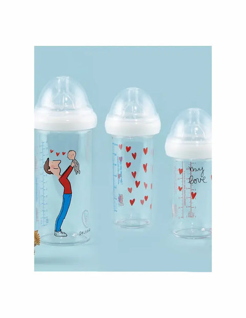 Set de 3 biberons Papa-bébé by soledad Le Biberon Français - Blossom Care